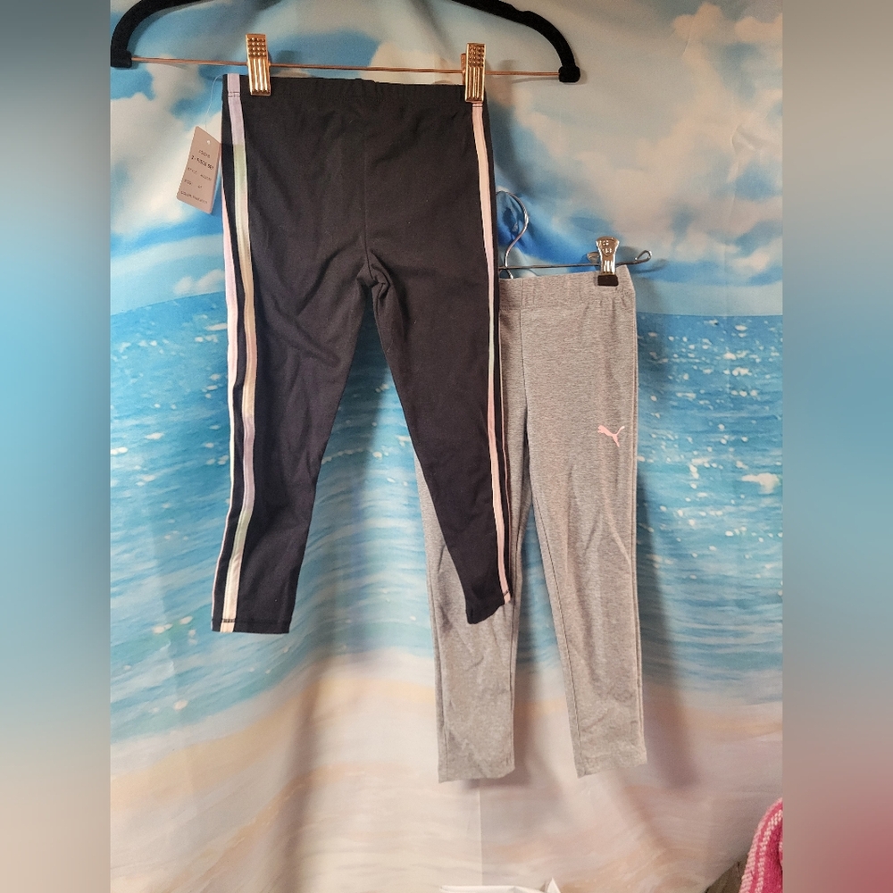 2 PAIR KIDS NWT‎ PANTS Adidas & Puma Girls Size 4T